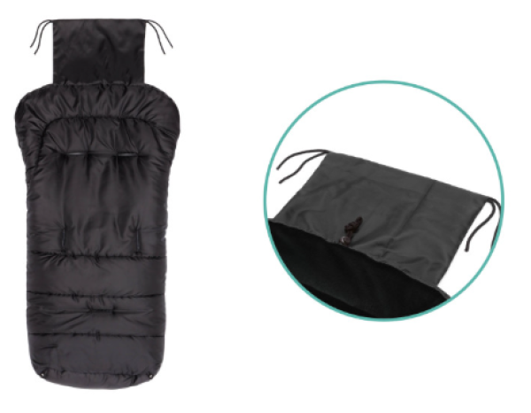 Fillikid Eco Big Fußsack mit Gurtschlitzen für Kinderwagen und Buggy